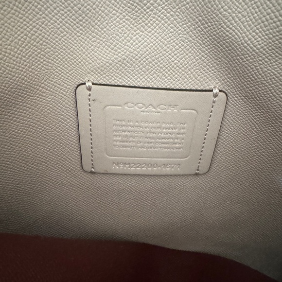 Coach Red Leather Tote Bag - Picture 5 of 7